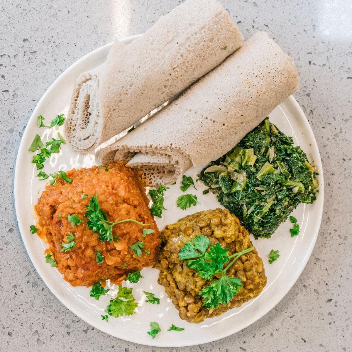 Habesha communal injera plate